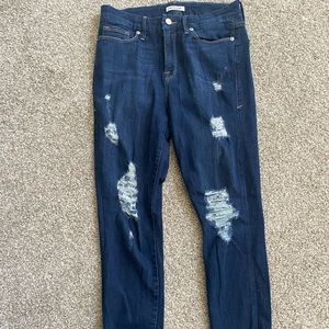 Good American “Good Legs” skinny distressed jeans